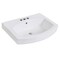 Fauceture 24" Ceramic Bathroom Sink (4", 3-Hole), White EV2418W34 - alternate 1